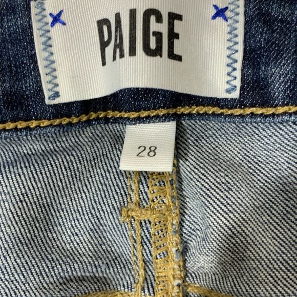 Paige verdugo ankle cropped jeans Womens 28 raw hem - Picture 6 of 7